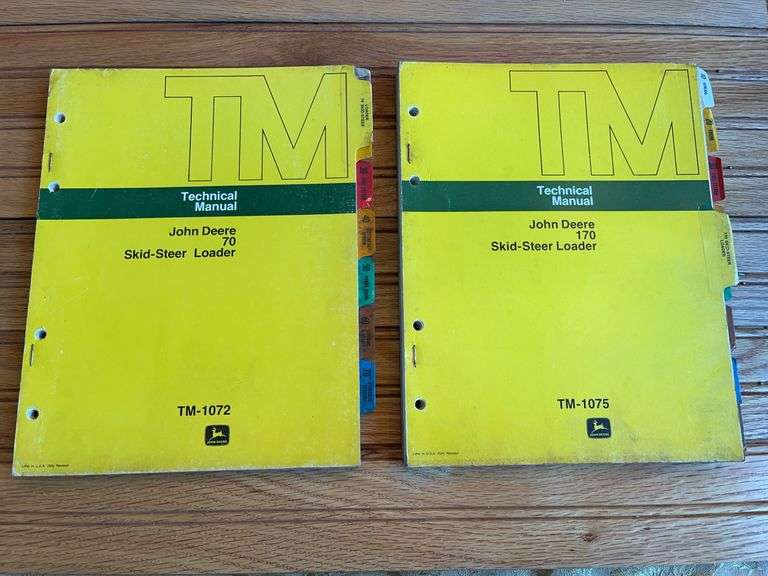 (2) John Deere Skid Steer Loader Technical Manuals image
