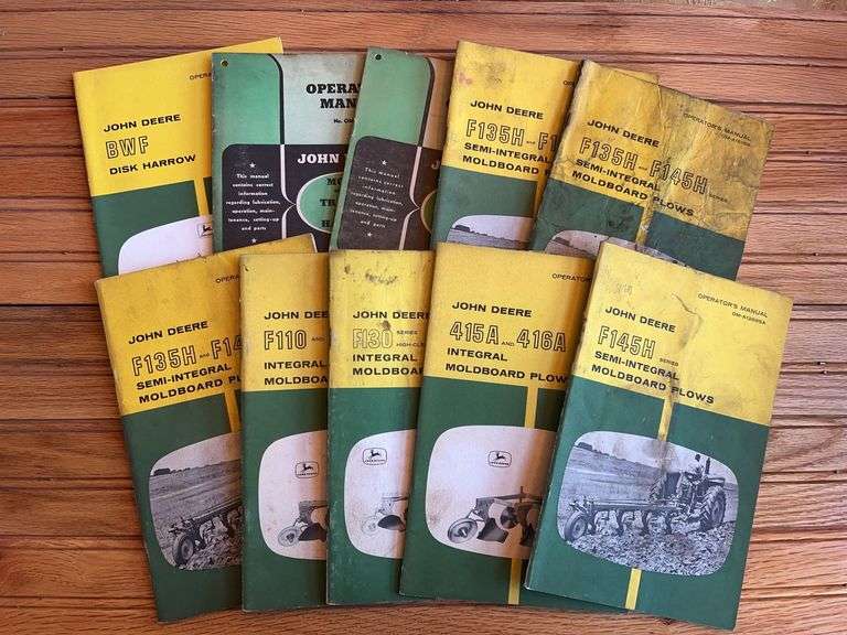 (10) John Deere Plow + Disk Manuals image
