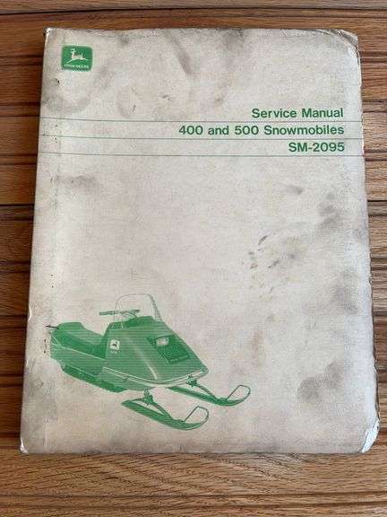 John Deere 400 + 500 Snowmobiles Service Manual image
