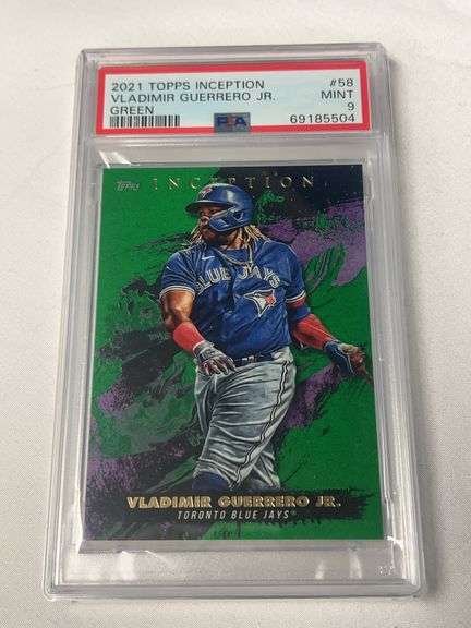 2021 Topps Inception Green #58 Vladimir Guerrero Jr. Graded PSA 9 image
