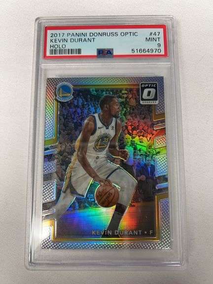 2017 Donruss Optic #47 Kevin Durant HOLO Graded PSA 9 image