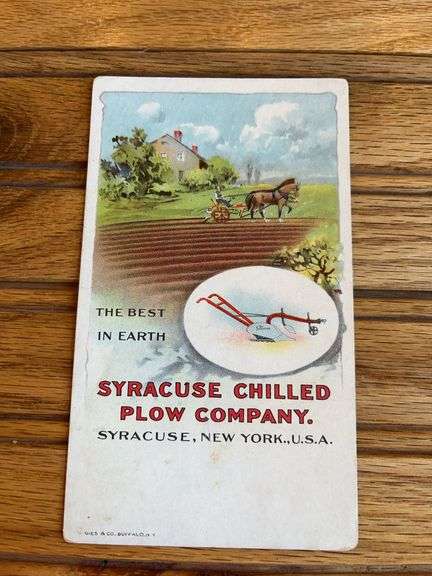 Syracuse Chilled Plow Co. Postcard image