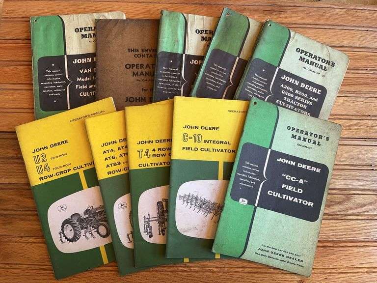 (10) John Deere Cultivator Manuals image