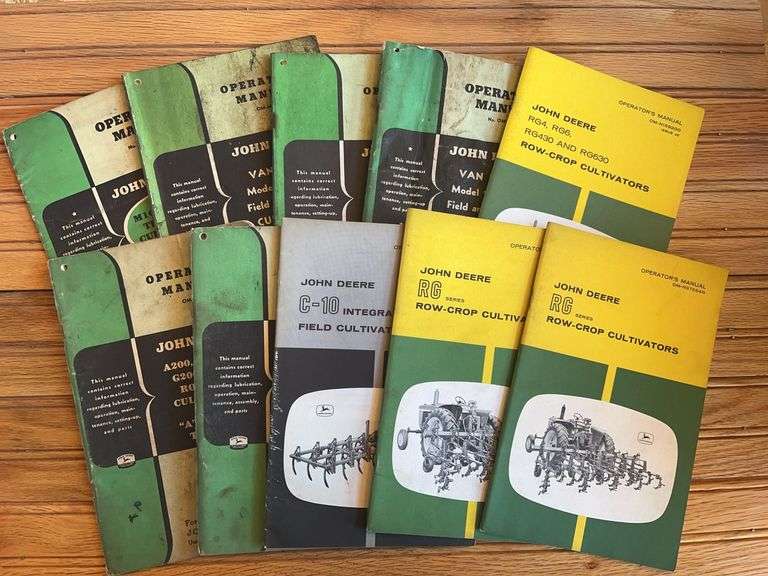 (10) John Deere Cultivator Manuals image