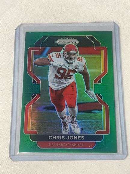 2021 Panini Prizm # Chris Jones Green Refractor image