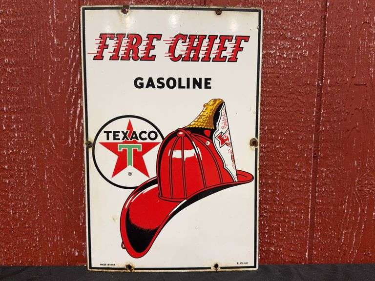 Texaco Fire Chief Gasoline SSP Sign image