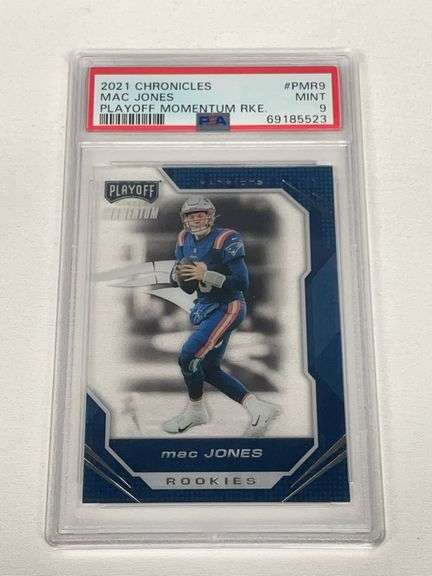 2021 Panini Chronicles #PMR9 Mac Jones ROOKIE Graded PSA 9 image