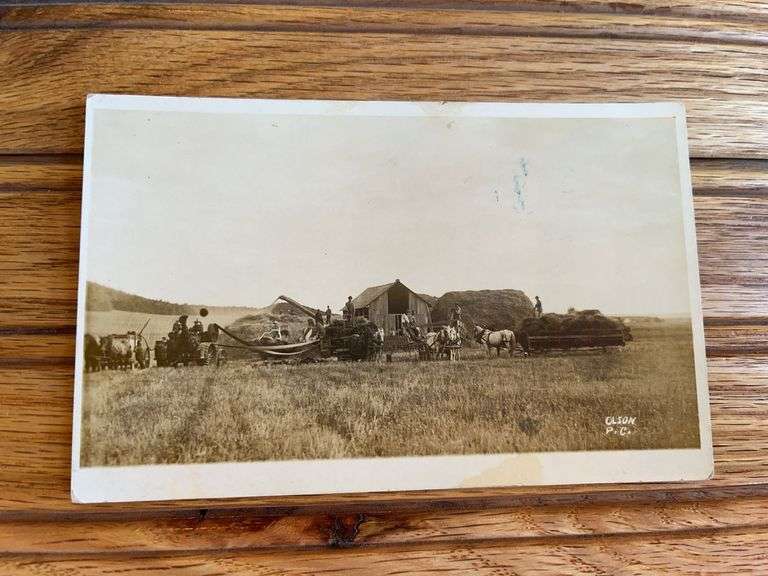 Steam Engine Photo Postcard image