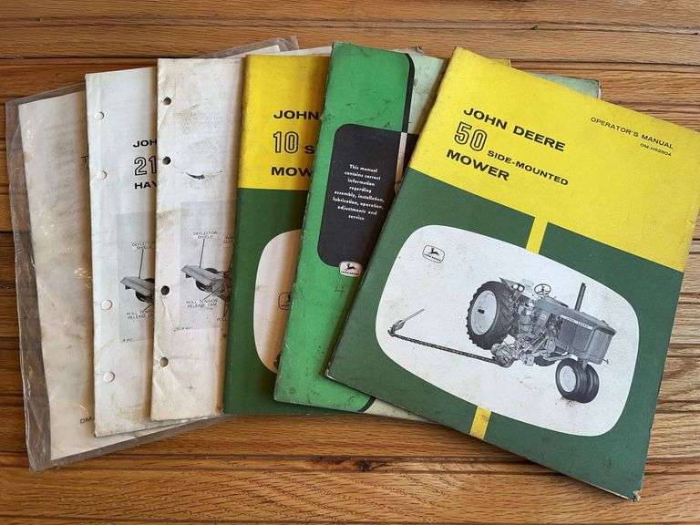 (6) John Deere Mower Manuals image