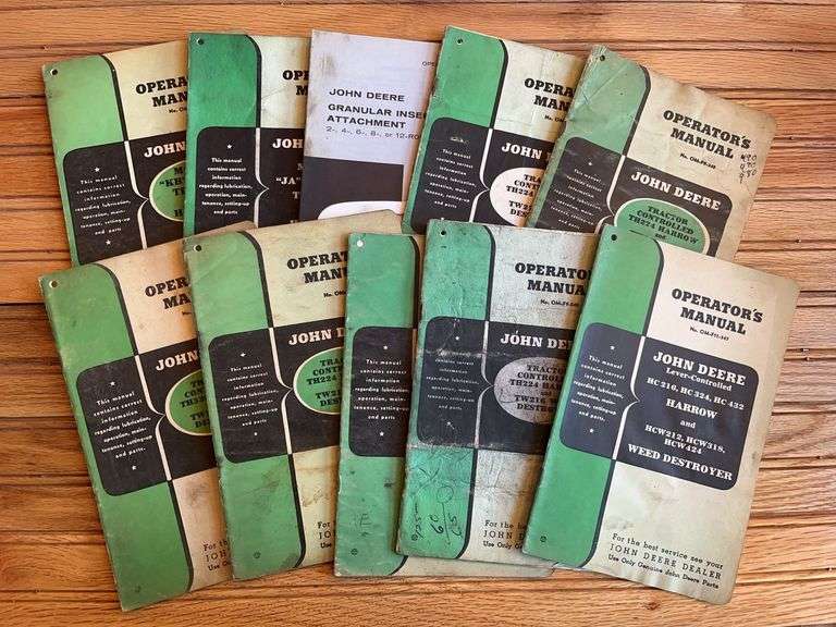 (10) John Deere Implement Manuals image