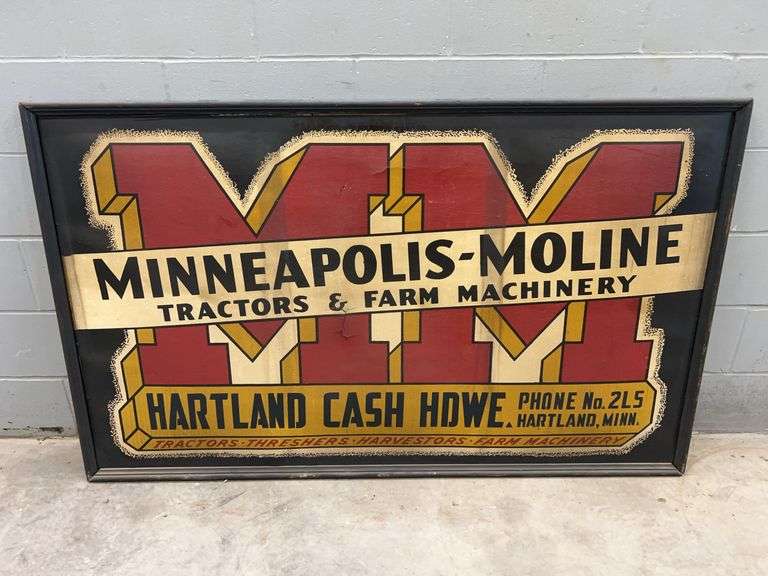 Minneapolis Moline Single Sided Sign image