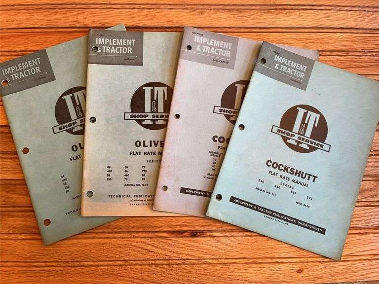 (4) Oliver + Cockshutt I&T Manuals image