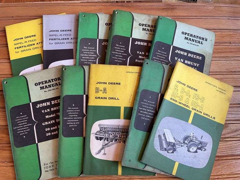(10) John Deere Grain Drill Manuals image