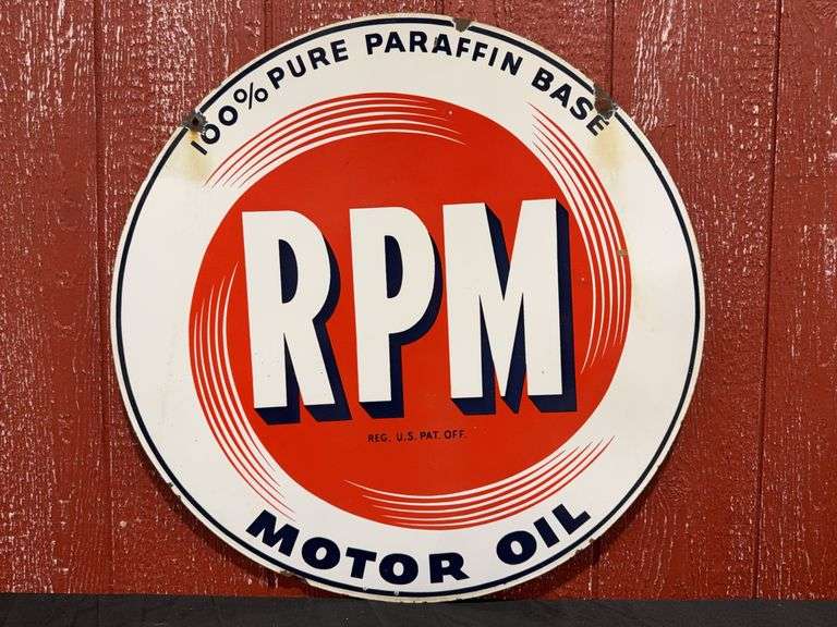 RPM Motor Oil DSP Sign image