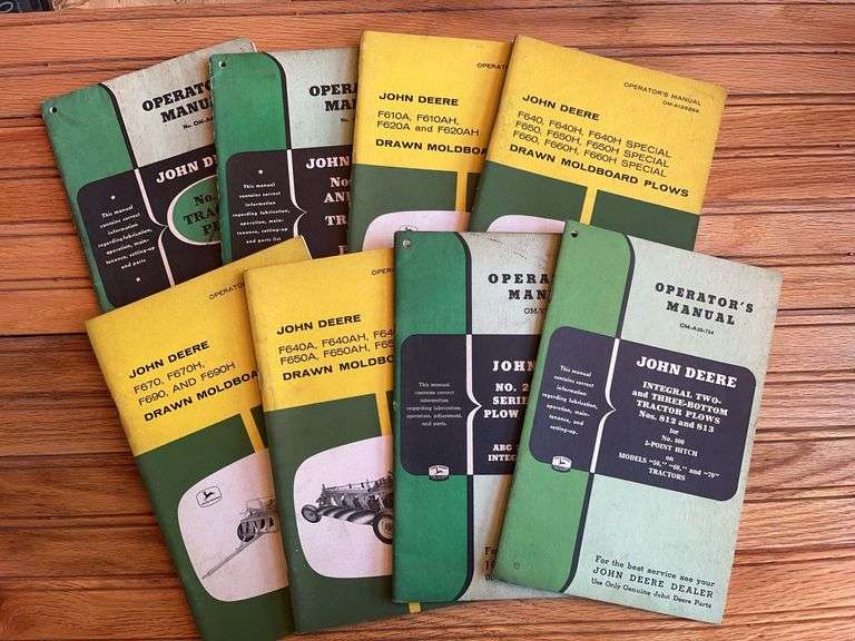 (8) John Deere Plow Manuals image