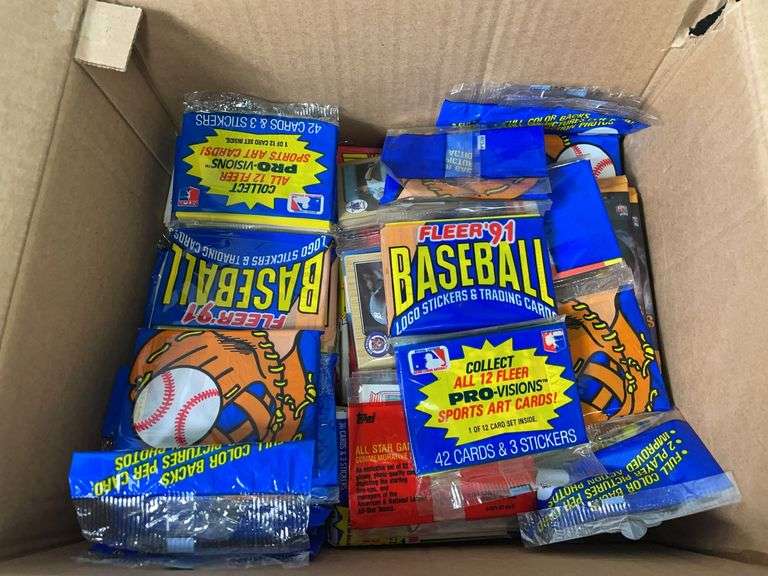 Lot of Baseball Card Sealed Wax Packs image