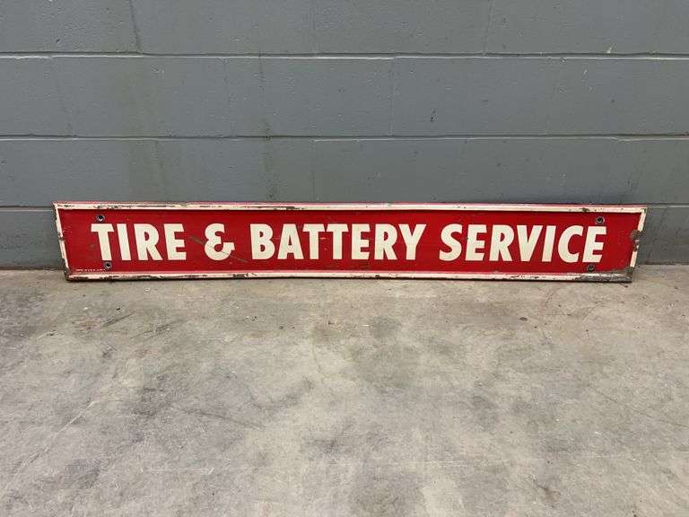 Tires and Battery Service Sign image