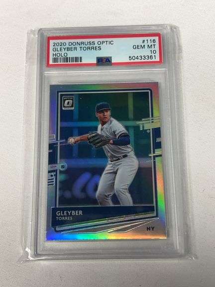 2020 Donruss Optic HOLO #116 Gleyber Torres Graded PSA 10 GEM image