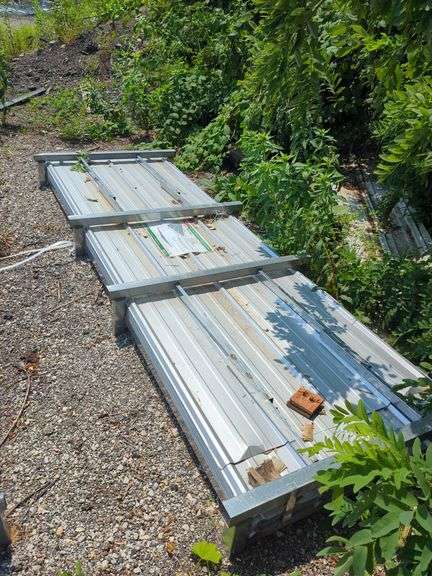 KJ  Heavy Duty 10 Ft Long Galvalime Corrugated Steel Panels - 100pcs. image