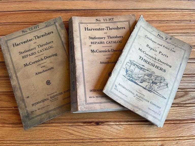 (3) IHC McCormick-Deering Thresher Parts Catalog image