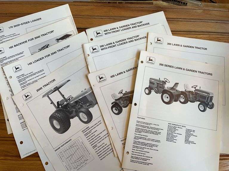 (9) John Deere Spec Sheets image