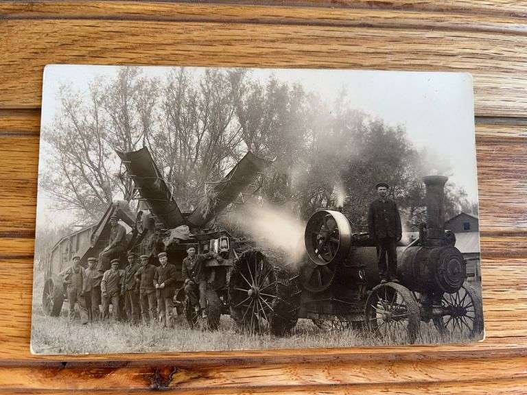 Steam Engine Photo Postcard image