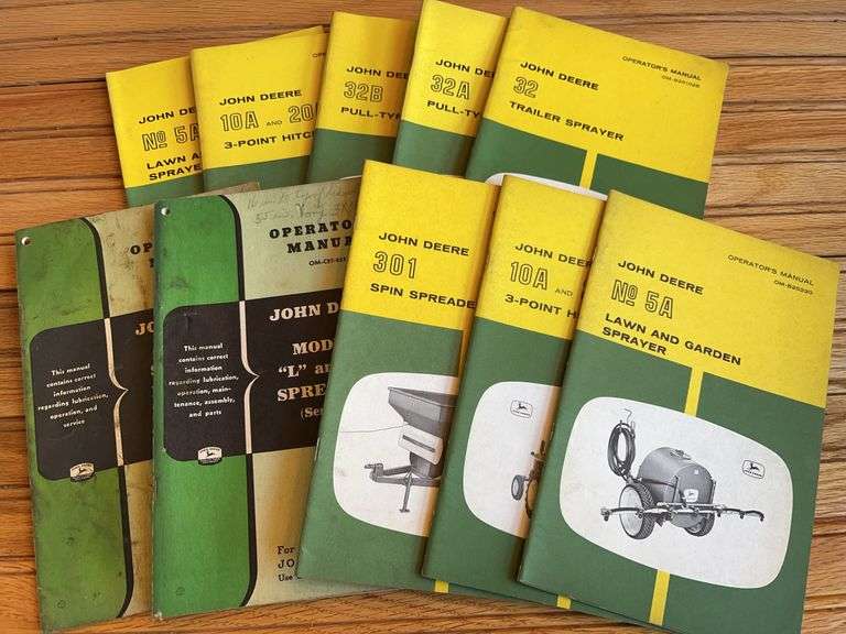 (10) John Deere Sparyer + Spreader Manuals image