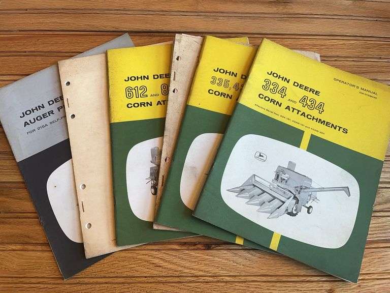 (6) John Deere Combine Manuals image