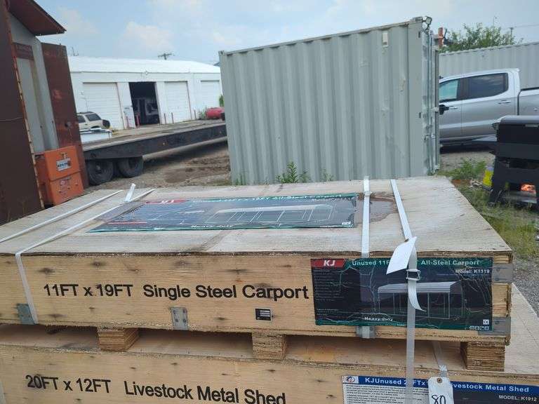 (1) KJ - 11 ft x 19 ft All-Steel Carport  - K1119 image