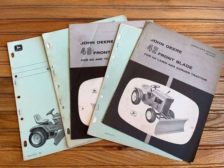 (5) John Deere L&G Blade Manuals image