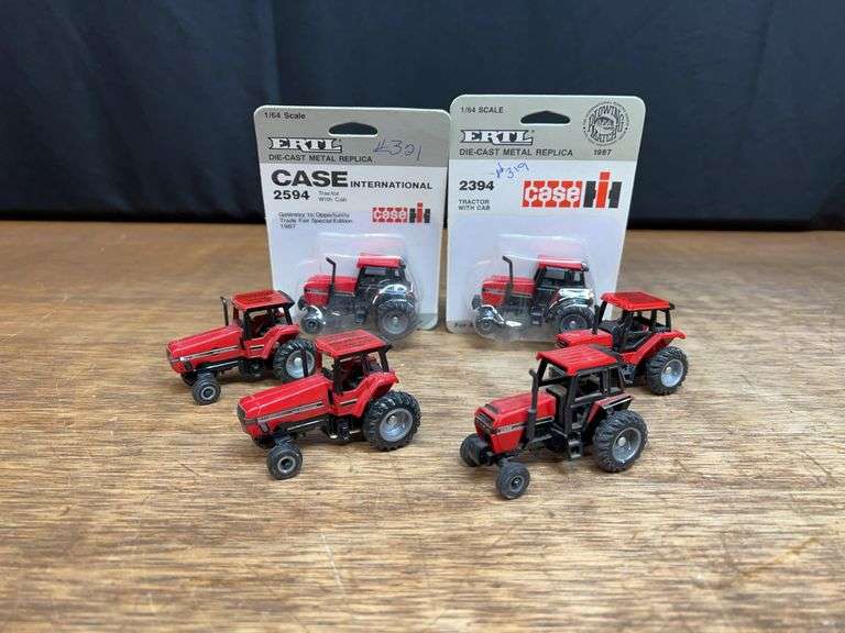 (6) 1/64 Case-IH Tractors Ertl image