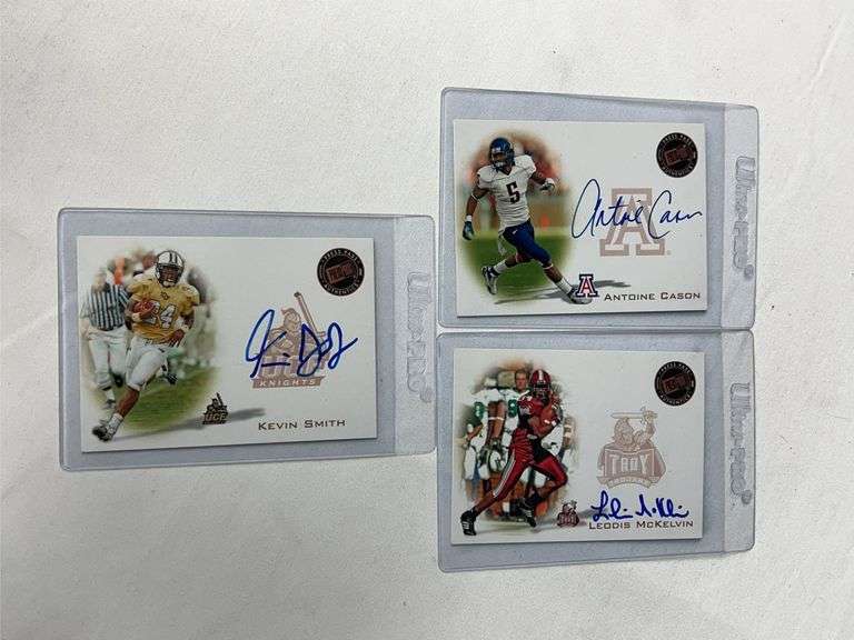 (3) 2008 Press Pass Football ROOKIE AUTOS image
