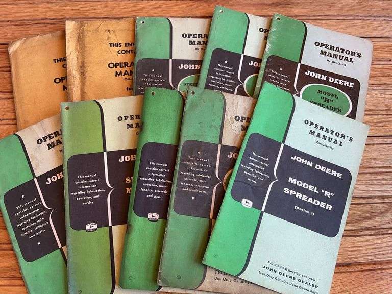 (10) John Deere Spreader Manuals image