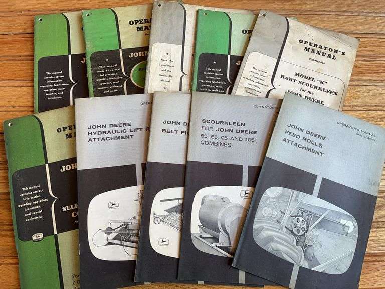 (10) John Deere Combine Manuals image