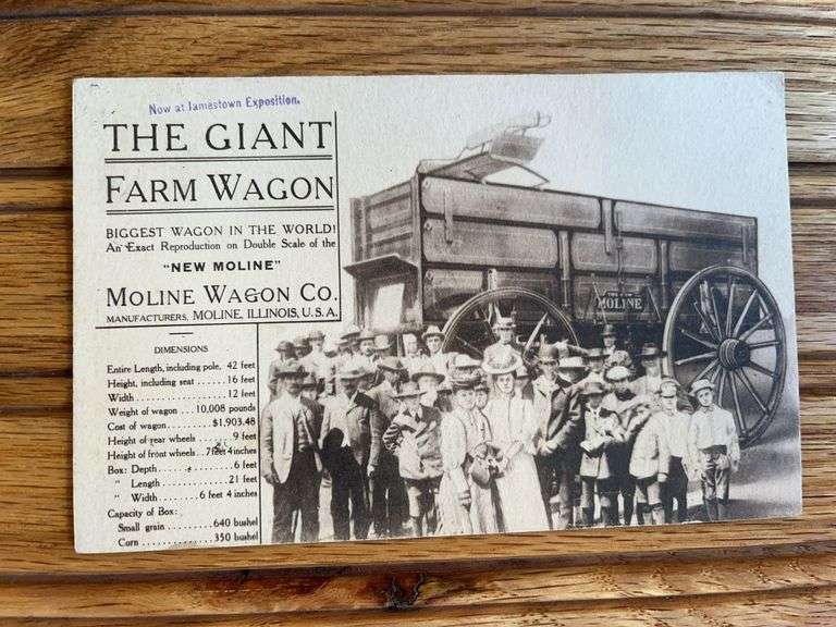 Moline Wagon Co. Postcard image