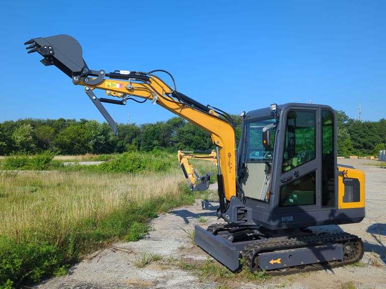 28 HP - CFG Industrial Mini Excavator Enclosed Cab - MY50R - (2025) image