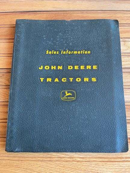 1962 John Deere Tractor Sales Information Binder image
