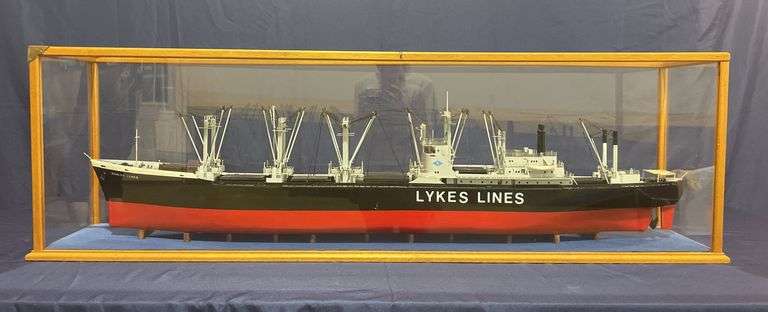 Post 1984 Shirley Lykes Steamship Freighter High Detail Model image
