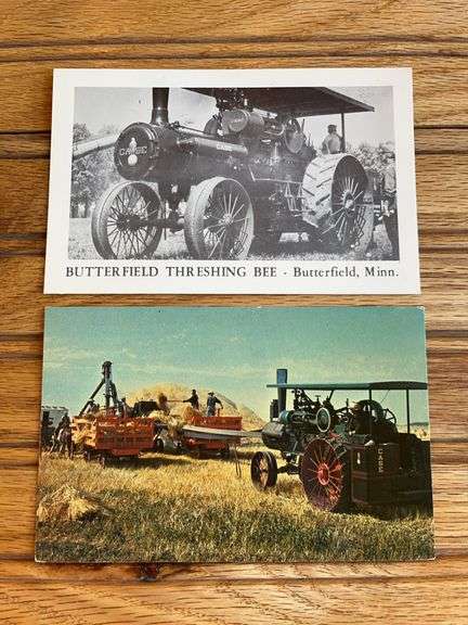 (2) Case Steam Engine Postcards image