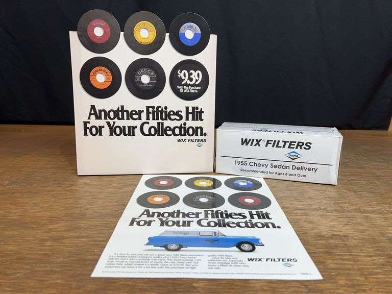 (6) 1/25 Wix Filters Truck Banks with Advertising image