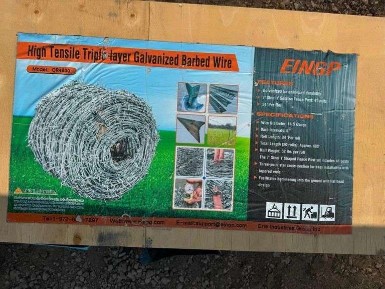 Barbed Wire and post image