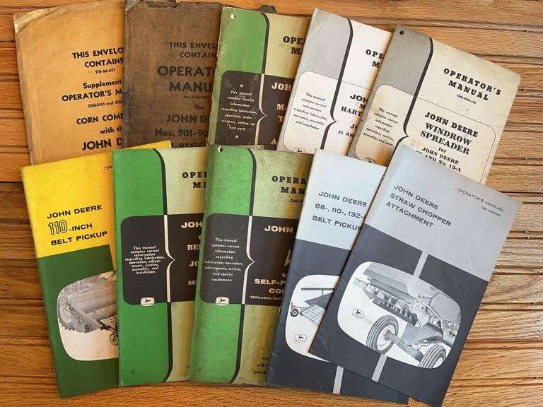(10) John Deere Combine Manuals image