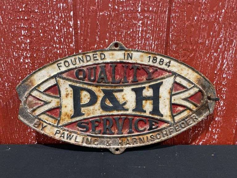 P&H Quality Service Cast Sign image