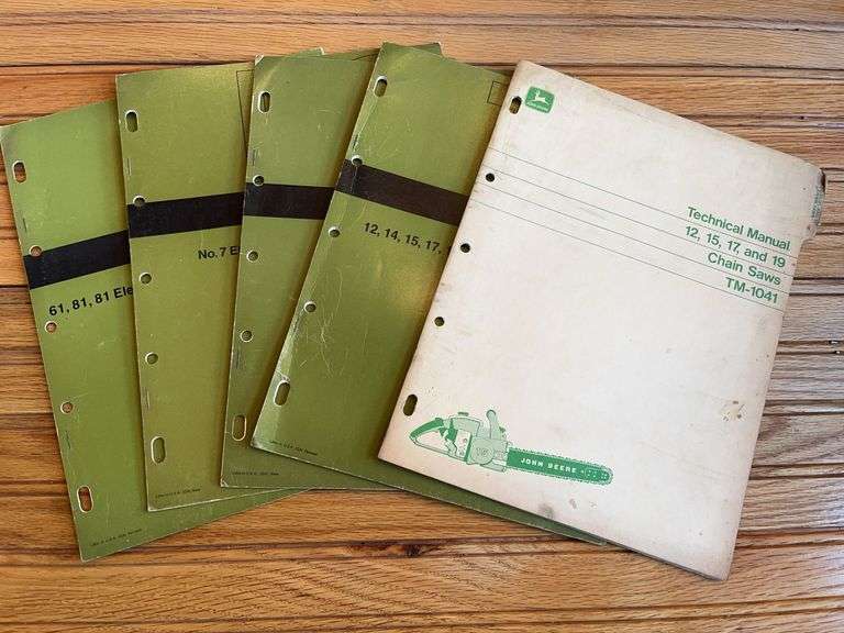 (5) John Deere Chain Saw Manuals image
