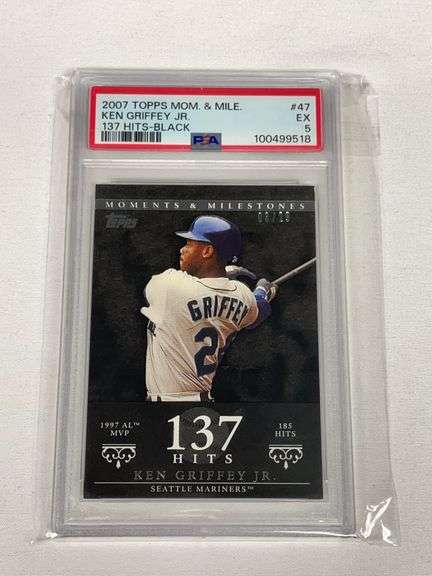 2007 Topps Moments & Milestones #47 Ken Griffey Jr. #'d /29 Graded PSA 5 image