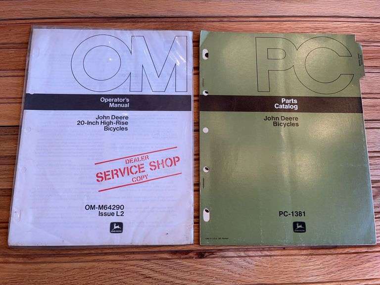 (2) John Deere Bicycle Manuals image