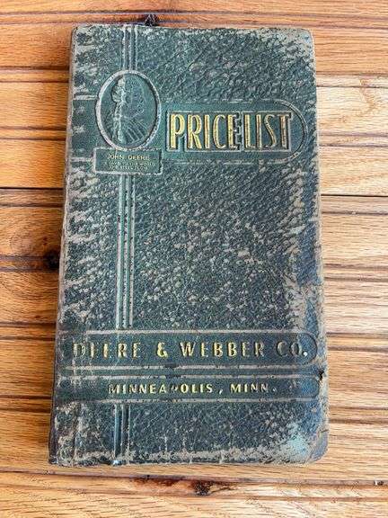1950 Deere & Webber Co. Price List image