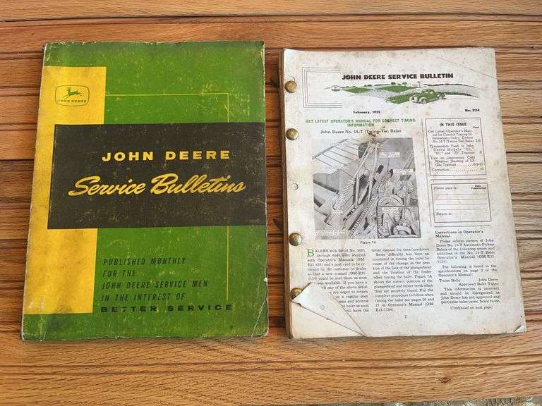 (2) John Deere Service Bulletins image