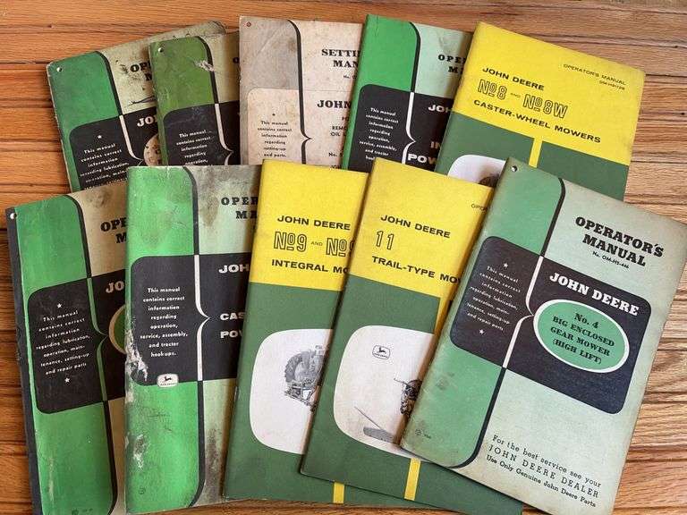 (10) John Deere Mower Manuals image