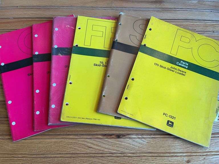 (6) John Deere Skid Steer + Backhoe Manuals image